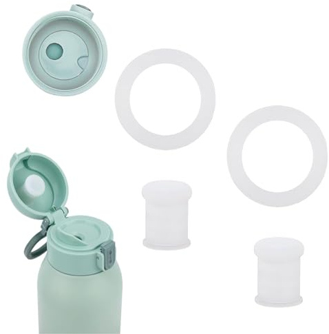 6-teiliges Baby-Flaschenwärmer-Zubehör-Set, kompatibel mit Momcozy, BPA-freier Silikon-Stopper und Dichtungsringe für 500 ml tragbare Babyflaschenwärmer