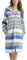 Aquarti Vestaglia da Donna con Cerniera e Cappuccio a Righe, Blu Scuro, XL