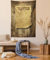 Lunarable Western Tapisserie, Old Wood Texture Hintergrund mit Vintage Wanted Poster Schild Wilder Westen Druck, 30W X 45L Zoll, Karamellbraun