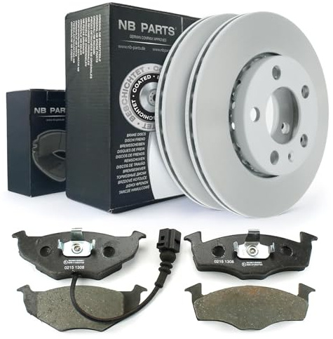 NB PARTS Bremsscheiben Bremsbeläge WK vorne 239mm passend für Skoda Fabia I 6Y II VW Polo IV 9N