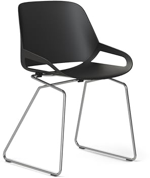 aeris Numo Esszimmerstuhl – Schwingstuhl mit modernem Kufengestell – Exklusiver Designstuhl für innen und außen – ergonomischer Gartenstuhl für einen gesunden Rücken