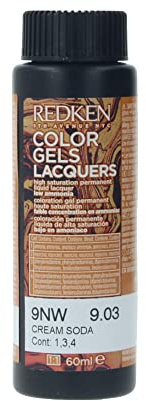 Redken Colour Gels Lacquer Permanent Hair Colour, No. 9NW Cream Soda, 60 ml