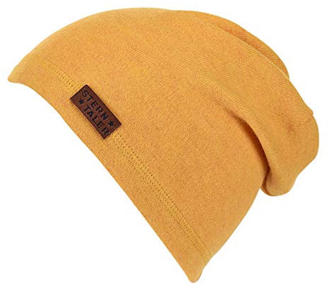 Sterntaler Slouch-Beanie mit einfarbigem Design und Aufnäher