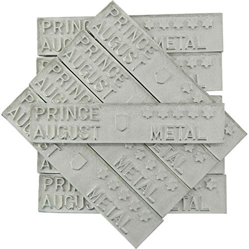 Prince August '5-Star' Zinnmetall 10x Barren 800g zum Gießen von Miniaturen und Schmuck PA2101