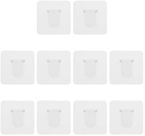 HEMOTON 10st Nagel Selbstklebende Regalclips Möbeltrennpflöcke Selbstklebende Regalhalterung Regalclips Aus Kunststoff Stick on Shelf Brackets Plastik Kabinett Schrankrahmen