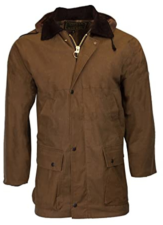 Walker & Hawkes - Benson - Veste cirée pour Homme - sans Rembourrage - Chasse/Campagne - Beige - S