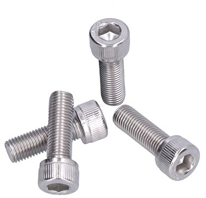 Bullone a Esagono Incassato a Testa Esagonale a Testa Esagonale da 4 Pezzi M10 Bullone a Esagono Incassato in Acciaio Inossidabile A2 da 1,25 Mm a Passo Fine Hardware di Fissaggio(M10*30)