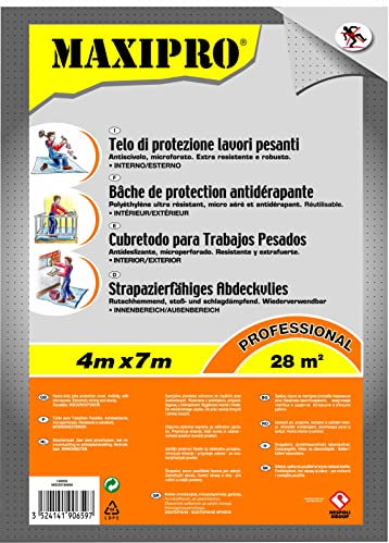 Nespoli Bâche de protection antidérapante professionnelle 4 x 7 m