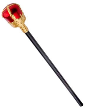 NIDONE Königliches Zepter König Königin Spielzeug 48CM Theater Halloween Requisite Thema Party Favors Cosplay Versorgung Rot Foto Requisiten