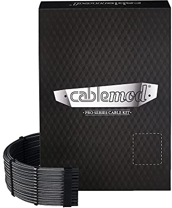 CableMod C-Series PRO ModMesh 12VHPWR Cable Kit für Corsair RM, RMi, RMx (Black Label) - carbon