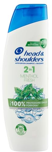 Head & Shoulders Anti-Schuppen Shampoo und Balsam 2in1 Menthol Fresh für fettiges Haar, bis zu 100% Schmetterlingsschutz für Haut und Haar, klinisch bewährt, dermatologisch getestet, 225 ml