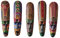 Puooifrty Holzmaske Wand Massivholz Schnitzen Bemalte Wand Dekor Bar Home Dekorationen Afrikanische Maske A
