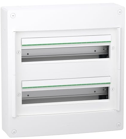 Coffret en saillie PrismaSeT XS Schneider Electric - 2 rangées - 18 modules - Sans porte