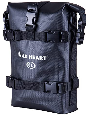 WILD HEART Motorrad-Trockentasche Sturzbügel-Taschen Motorrad-Tasche verwendet als Motorrad-Gepäck Sissy Bar Rücksitz Sattelträger Heckfender-Tasche seitliche Werkzeugtasche für Moto ATV(TPU
