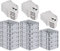 PROREGAL SuperSparSet 16x Eurobox NextGen Grip mit Scharnierdeckel und schwarzen Schiebeschnappverschlüssen, HxBxT 12x30x40cm, 11 L, Grau, Griffe geschlossen, Eurobehälter, Transportbox