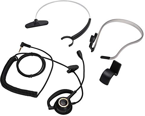3,5-mm-Headset, Call-Center-Headset, Rückseitig Montierter Kundendienst-Kopfhörer mit Mikrofon