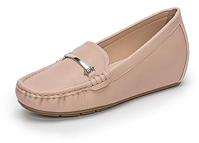 Donna Mocassini Scape Eleganti Comfort Casual Scarpe Mocassino Pelle e Leggera Classico Loafer Rosa 43EU