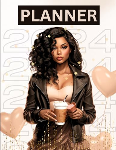 2024 Black Woman Planner: African American Calendar with Inspirational Quotes | Women Of Color Organizer From January to December (12 Months)