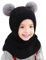 Kinder Mädchen Wintermütze Warm Niedlich Schlupfmütze Mit Bommel Beanie Schlafmützen Kinder Jungen Winterset Kinder Junge Kleinkind Schal Mütze 2-6 Jahre
