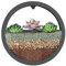 Samuliy Maceta Redonda de Pared | Macetas de Pared Transparentes - Jarrón de Pared para suculentas, Maceta Circular Redonda para decoración de floreros, Soporte para suculentas y Plantas de Aire