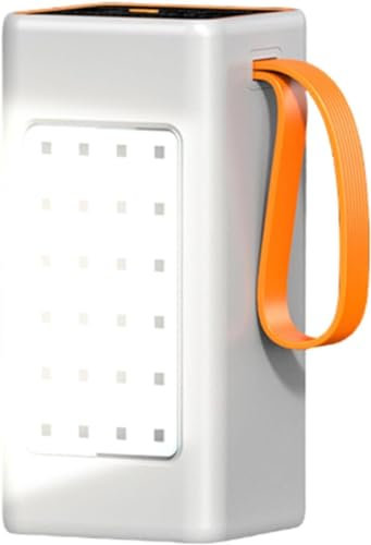 Power Bank 50000 Mah Gran Capacidad 66W Carga Súper Rápida Banco De Energía Portátil para Teléfono Móvil Al Aire Libre,Blanco,30000mAh