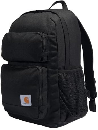 Carhartt 27l Single-Compartment Backpack, Durable Pack with Laptop Sleeve and Duravax Abrasion Resistant Base, Sac à Dos Classique 27 l (Noir), Taille Unique Mixte Adulte