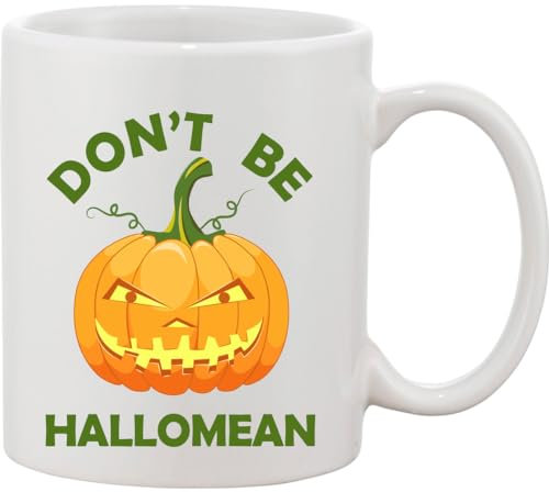 Functon+ Mug en céramique citrouille d'Halloween Don't Be Hallomean