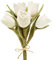 Glaciart One Künstlicher Blumenstrauß aus Filz, Tulpen, wiederverwendbar, waschbar und für ätherische Öle, Mehrfarbig, mit biegbarem Drahtstiel, Dekoration für Zuhause oder