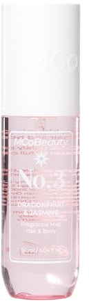 MCoBeauty - Fragrance Mist No.3 - Light Body Mist and Hair Perfume with Sweet Blossom, Dragon Fruit and Lychee - Gifts for Women, Feminine Spray, Self Care Gifts for Women - 90ml Bottle