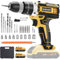 blayram Cordless Drill Set, 21V Cordless Hammer Drill with 2 Batteries 1500mAh, 2 Speed, LED Light, 3/8'' Keyless Chuck, 24PCS Electric Drill Set for Home and Garden DIY Project
