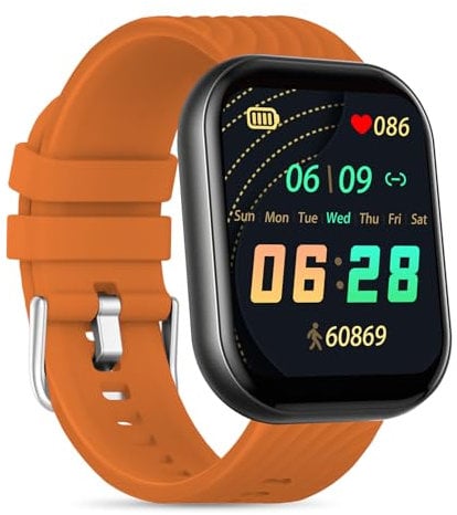BENIO Health & Fitness Tracker, 2.02 Smart Watch 24/7 Heart Rate SpO2 Sleep Tracker, Multi-Sport Mode Activity Trackers, 21-Day Battery, Waterproof Step Calorie Counter Pedometer for Android iOS