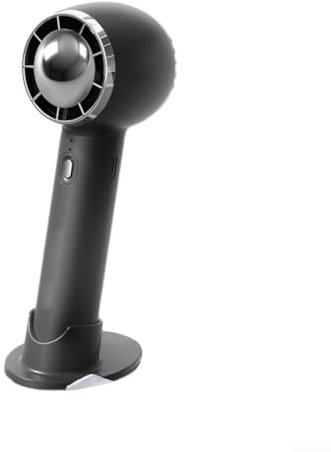 SPORTARC Gbtdoface - 1 ventilador portátil de mano, mini ventilador portátil, mini enfriador de aire portátil, ventilador eléctrico turbo recargable por USB, para acampar (negro)