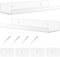 Etagere Murale sans Percage, 2 PièCes Acrylique Transparent Petite Etagere Murale Flottantes sans Perçage pour Salle de Bain, Salon et Chambre à Coucher, étagère à épices, Bibliothèque, Décoration