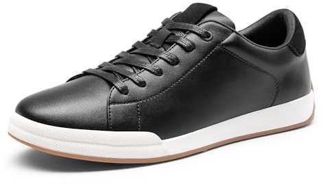 Bruno Marc Baskets pour Hommes Confortables Chaussures Décontractées Elégantes Basket à Lacets,Size 41,Noir,BMUMFN2506