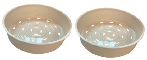 TOPBATHY 2pezzi Cestello Vaporiera in Plastica Spessa Cestini Per Cottura Vapore Per Alimenti Domestici Resistente Al Calore Per Riso Uova Verdure e Altri Cibi