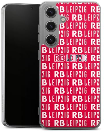 Silikon Hülle kompatibel mit Samsung Galaxy S 25 Case transparent Handyhülle RB Leipzig Muster Offizielles Lizenzprodukt