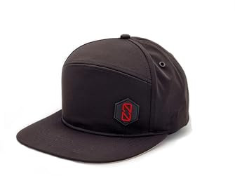 0-FINITY® Snapback Cap – Wasserabweisende Unisex Cap mit Verstellbarem Verschluss – Minimalistische Streetwear Mütze für Herren & Damen – Schwarz