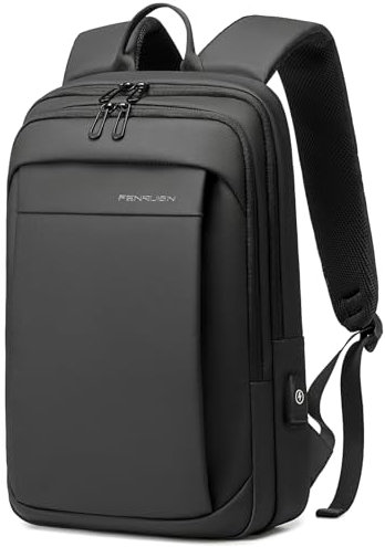 FENRUIEN Laptop Backpack Business Smart Backpack Waterproof fit 15.6 Inch Travel Durable Laptop Backpack with USB Charging Port (Regular)