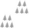 HAPINARY 10 Stück Weihnachtsbaum Anhänger, Anhänger Zum Herstellen Von Halsketten, DIY Halskettenanhänger, Halskettenanhänger, Schmuckherstellung, Anhänger, DIY Anhänger, DIY