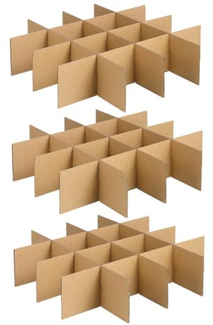 DIYEAH 18pièces Séparateurs Verre Pour Cartons De Déménagement Diviseurs Carton Robustes Pour Vaisselle Et Accessoires Protection Élégante Et Réutilisable Dimensions Idéales
