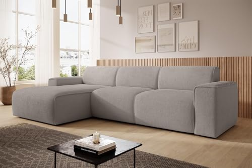 AXLIVING Couch Sofa L Form Didim mini Beige 310 cm breit, stilvoll L