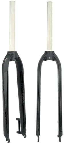 Lega Di Alluminio Forcelle Rigide Per Mountain Bike 26 27,5 29 1-1/8'' / 28,6 Mm Dritta Anteriore Forcella Bicicletta Freno A Disco Rigido Forcella Bici Sgancio Rapido 9 X 100 Mm(Schwarz,26in)