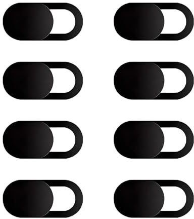 8Pcs Phone Camera Cover,Webcam Cover Slider for Privacy,0.8mm Thin Design Web Camera Covers Slider for Laptop,Desktop,Pc,Tablet, Smartphone,Protect Your Privacy Security