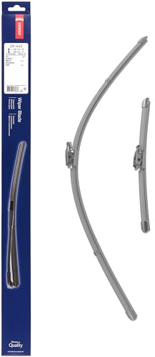 Kit de Escobillas Limpiaparabrisas Planas DENSO (DF-443), 2 Unidades 700/300mm – Vehículos con volante a izquierda – Silenciosas y Duraderas con Diseño Aerodinámico – Escobillas Limpiaparabrisas OEM