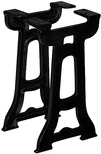 vidaXL 2x Bench Legs Y-Frame Cast Iron Industrial Dining Table Desk Support