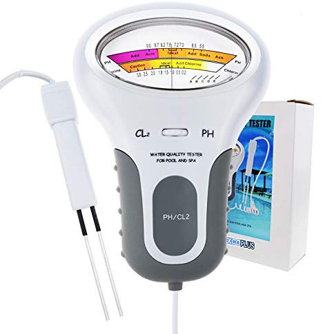 Portable 2 in 1 Wasserqualität PH und Chlor Level CL2 Tester Meter für Schwimmbad Spa Trinkwasser Qualität Analyse Monitor