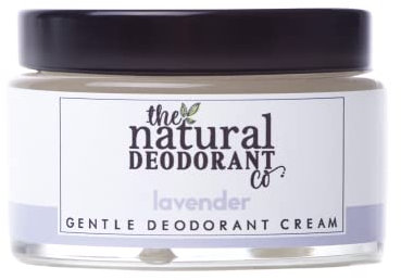 The Natural Deodorant Co, Sanfte Deodorant-Creme Lavendel 55g, Aluminiumfrei, Plastikfrei, Empfindliche Haut