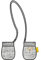 Steiff Baby - Jungen wanten F ustlinge, NIMBUS CLOUD, 3 EU