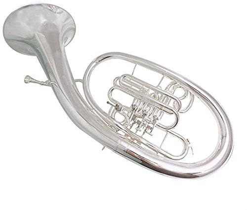 FLFL F/B- Horn Versilbert Mit Koffer Mundstück Horn Blasinstrumente Waldhorn Student Trompete