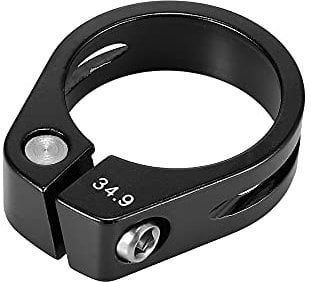 X AUTOHAUX 34.9mm Aluminium Alloy Bicycle Seat Post Clamp Seat Post Clip Black